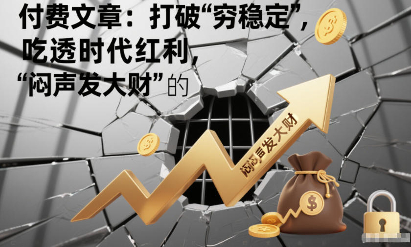 付费文章:打破“穷稳定”,吃透时代红利,“闷声发大财”的终极真谛互联网行业-互联网创业-创业网-知识创造价值 新生无限可能网创星球