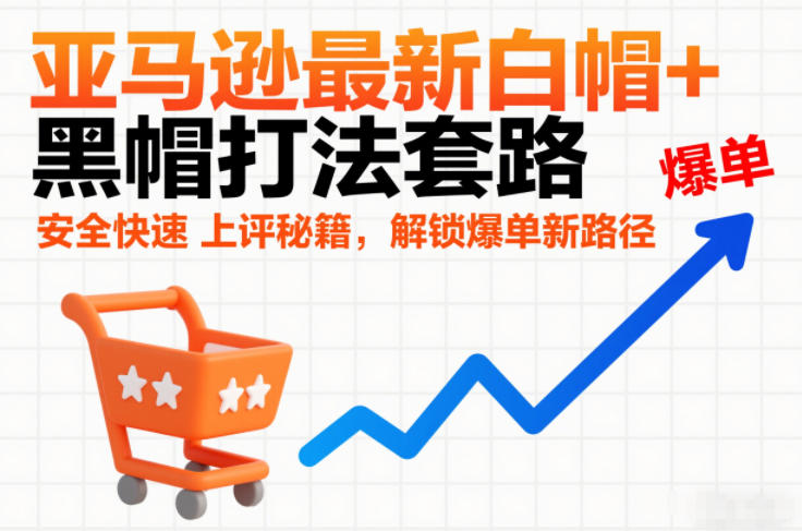 亚马逊最新白帽+黑帽打法套路,安全快速上评秘籍,解锁爆单新路径-轻创终点站