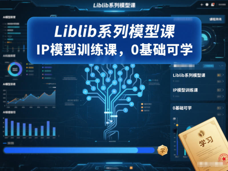 Liblib系列模型课，IP模型训练课，0基础可学-轻创终点站
