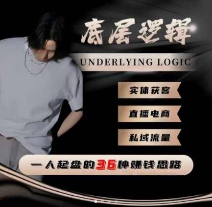 一个人起盘的底层逻辑,私域流量-直播电商-实体获客,一人起盘的36种賺钱思路-飞叔云网创
