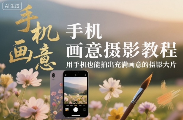 手机画意摄影教程,用手机也能拍出充满画意的摄影大片-安小熙网创平台