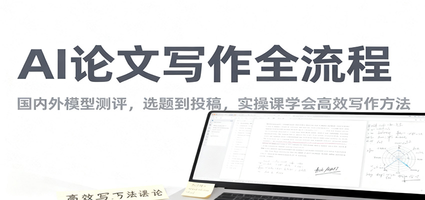 AI论文写作全流程,国内外模型测评,选题到投稿,实操课学高效写作方法-小飞项目网