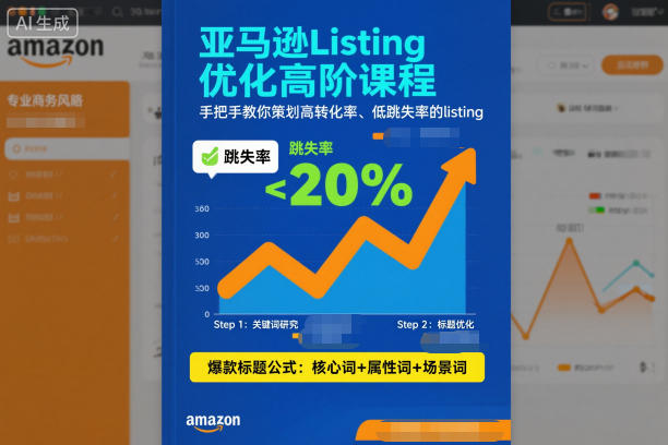 亚马逊Listing优化高阶课程,手把手教你策划高转化率、低跳失率的listing-安小熙网创平台