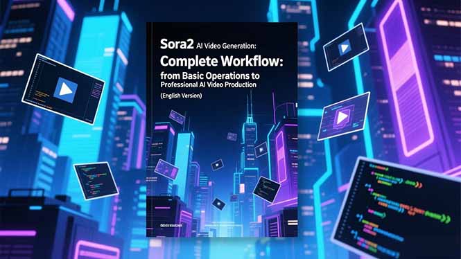 Sora2 AI视频生成的系统教程(英文版):从基础操作到专业级AI视频制作的完整工作流-AI网创项目超市