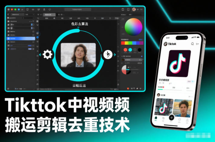 Tiktok中视频纯搬运剪辑去重技术,外来技术,自行测试-小宇网络社区