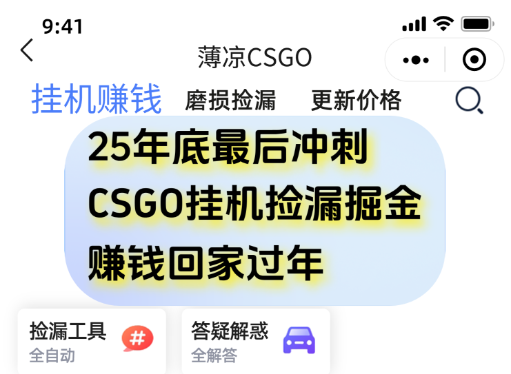 用CSGO游戏挂机捡漏掘金赚钱掘金,一部手机轻松日入500+-AI网创项目超市