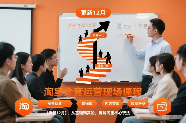 淘宝全套运营现场课程（更新12月），从基础到高阶，拆解淘宝核心玩法-创业联盟