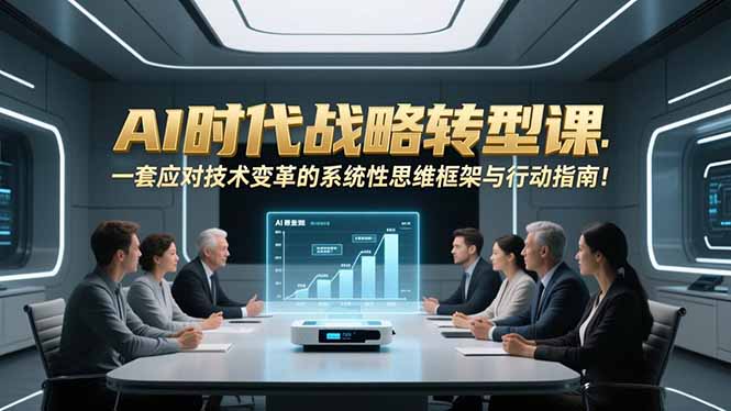 AI时代战略转型课：一套应对技术变革的系统性思维框架与行动指南！-风歌副业圈