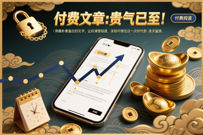 付费文章：贵气已至！用最朴素直白的文字，让你清楚知道，该如何接住这一次时代的泼天富贵-轻创终点站