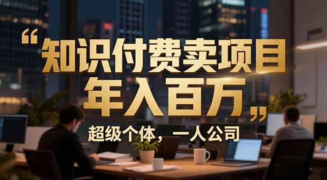 从0到年入百万：超级个体实战心得公开，个人IP×精准引流×成交系统全拆解-轻创终点站
