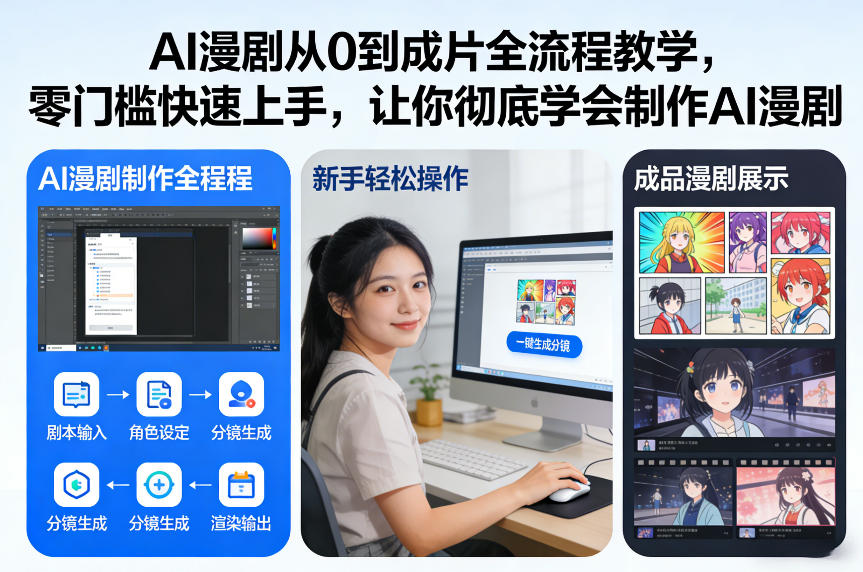 AI漫剧从0到成片全流程教学，零门槛快速上手，让你彻底学会制作AI漫剧【保姆级教程】-華夏云创