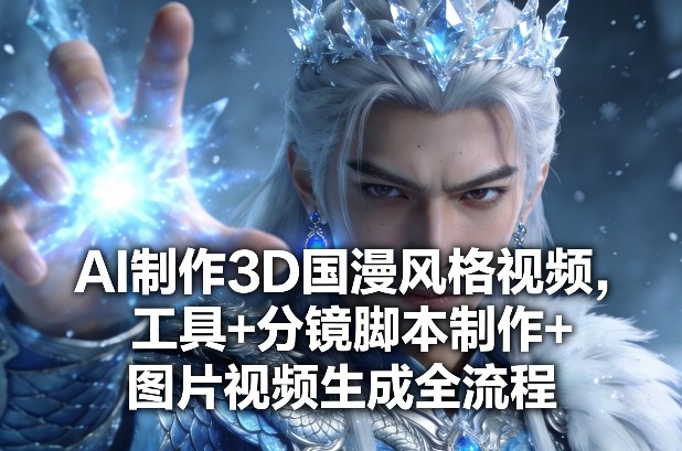 AI制作3D国漫风格视频，工具+分镜脚本制作+图片视频生成全流程-安小熙网创平台