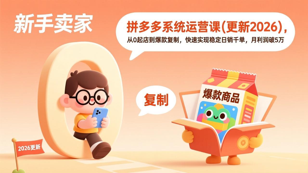 拼多多系统运营课(更新2026-优优云网创