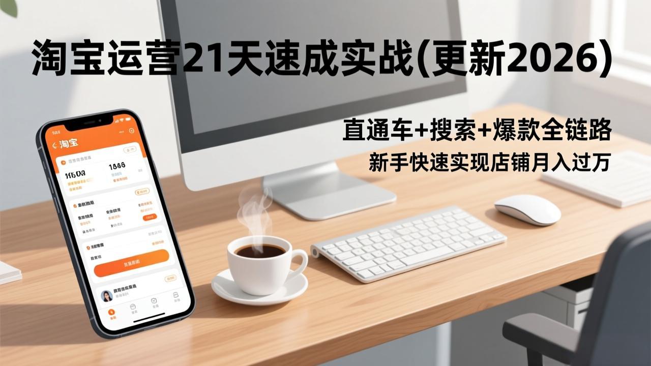 淘宝运营21天速成实战(更新2026-优优云网创