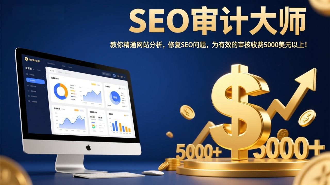 SEO审计大师：教你精通网站分析，修复SEO问题，为有效的审核收费5000美元以上！-优优云网创