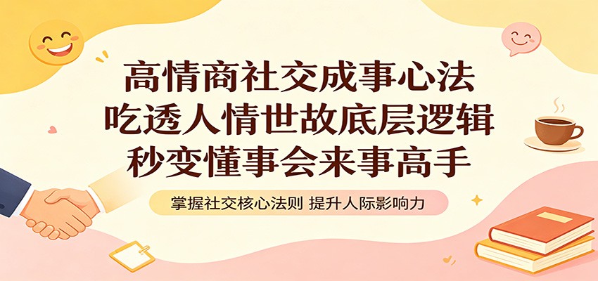 高情商社交成事心法：吃透人情世故底层逻辑，秒变懂事会来事高手-轻创终点站