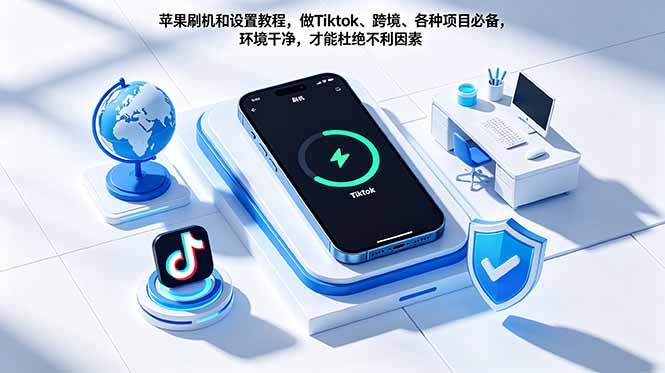 苹果刷机和设置教程，做Tiktok、跨境、各种项目必备，环境干净，才能杜绝不利因素-安小熙网创平台