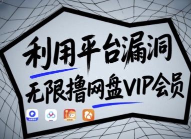 利用平台漏洞，无限撸网盘VIP会员，用户亲测有效!【漏洞原理+操作演示】-轻创终点站