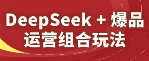 DeepSeek+爆品运营组合玩法，2025淘系精品课-轻创终点站