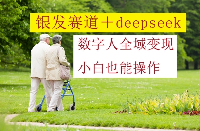银发赛道+deepseek数字人全域变现，小白也能操作-轻创终点站