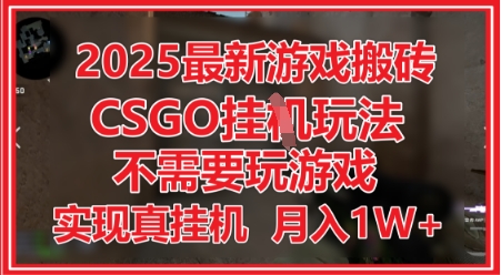 2025最新游戏搬砖，CSGO挂G，不需要玩游戏，实现真挂G，月入1W+-网创星球
