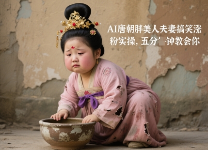AI唐朝胖美人夫妻搞笑涨粉实操，五分钟教会你-网创星球
