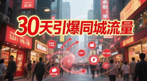30天引爆同城流量：团购篇 认知篇 流量篇 来客篇 达人篇 老板人设IP篇 投流篇-网创星球