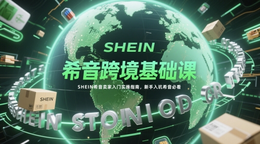 希音跨境基础课，SHEIN希音卖家入门实操指南，新手入坑希音必看-网创星球