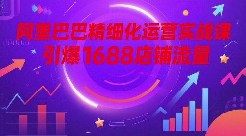 阿里巴巴精细化运营实战课，引爆1688店铺流量-网创星球
