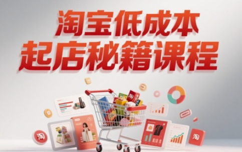 淘宝低成本起店系统课，助你快速起店，实现弯道超车-星舰联盟