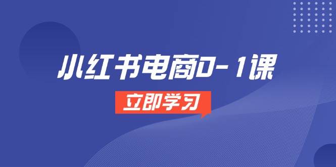 小红书电商0-1课，开店选品全流程，多平台素材处理与爆款笔记制作-网创星球