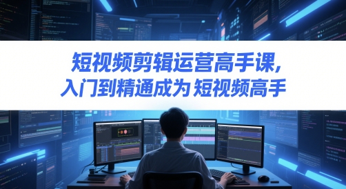 短视频剪辑运营高手课，入门到精通成为短视频高手-星舰联盟