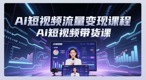 Ai短视频流量变现课程，Ai短视频带货课-星舰联盟