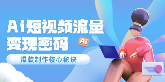 Ai短视频流量密码，爆款制作核心秘诀，120万案例深度解析-青年云网创—高质量项目商城