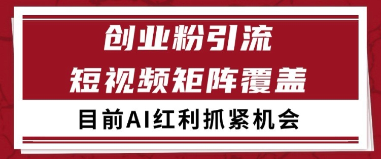 小红书某音创业赛道引流获客 自热矩阵日引200+-青年云网创—高质量项目商城