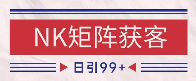 小红书某音NK赛道引流获客 自热矩阵日引200+-青年云网创—高质量项目商城