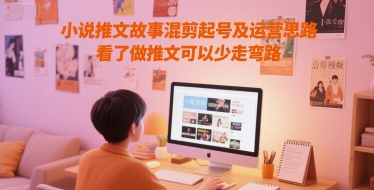 小说推文故事混剪起号及运营思路，看了做推文可以少走弯路-网创星球
