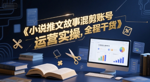 小说推文故事混剪账号运营实操，全程干货-星球源码网
