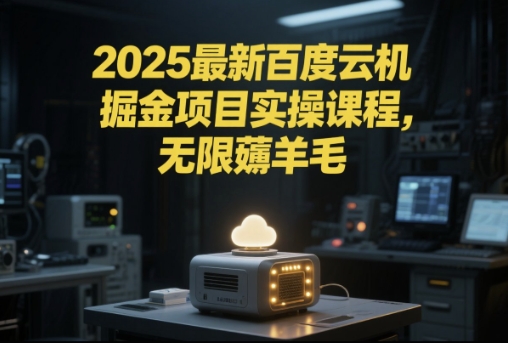 2025最新百度云机掘金项目实操课程单窗口保底5-10元月收益单窗口150+-星球源码网