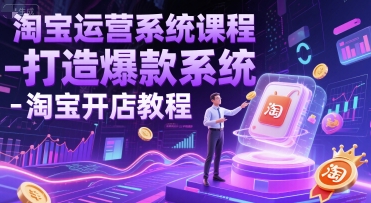 淘宝运营系统课程-打造爆款系统-淘宝开店教程-星舰联盟