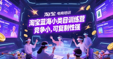 淘宝蓝海小类目训练营， 竞争小，可复制性强-星舰联盟