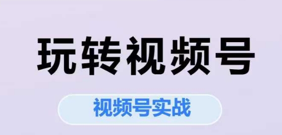 玩转视频号，视频号实战系列课-星球源码网