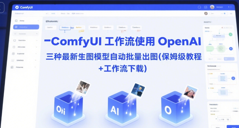 ComfyUI 工作流使用 OpenAI 三种最新生图模型自动批量出图(保姆级教程+工作流下载)-星舰联盟