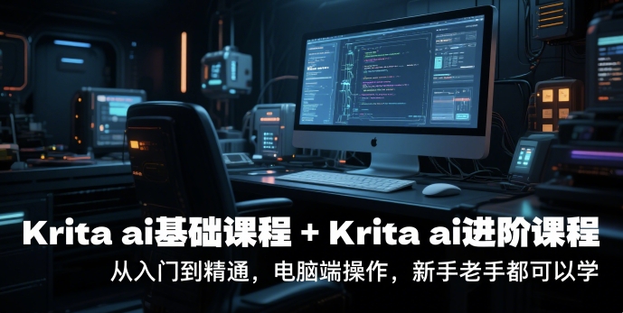 krita ai基础课程+Krita ai进阶课程，从入门到精通，电脑端操作，新手老手都可以学-星球源码网