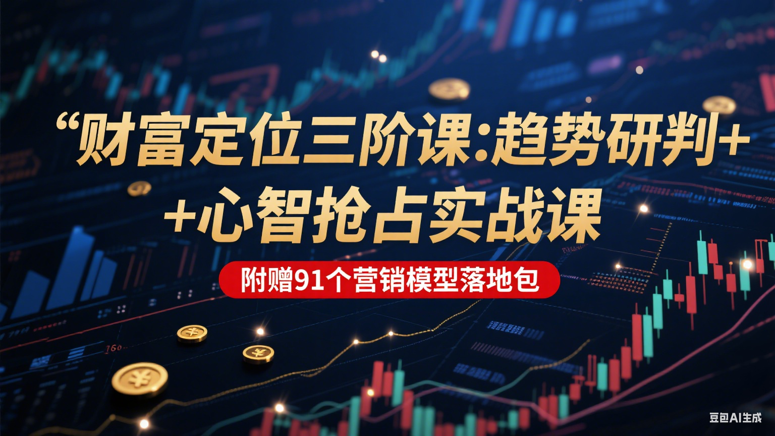 财富定位三阶：趋势研判 + 心智抢占实战课，附赠91个营销模型落地包-星球源码网