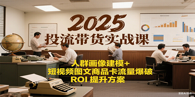 2025投流带货实战课：人群画像建模+短视频图文商品卡流量爆破ROI提升方案-星舰联盟