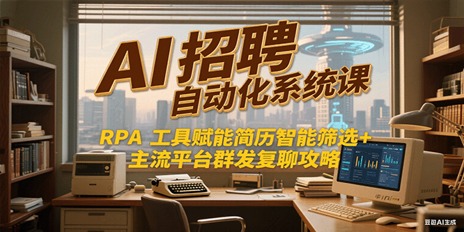 AI招聘自动化系统课，RPA工具赋能简历智能筛选+主流平台群发复聊全攻略-星球源码网