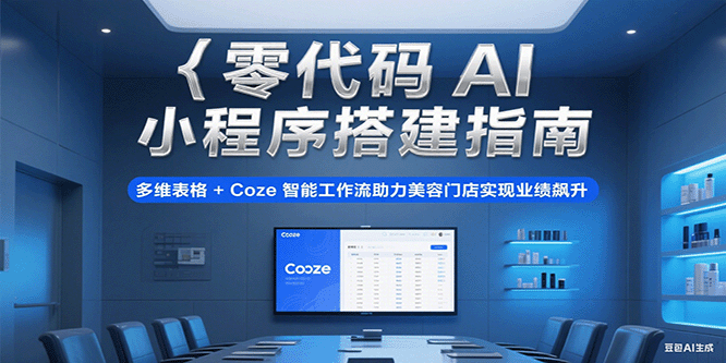 零代码AI小程序搭建指南，多维表格+Coze智能工作流助力美容门店实现业绩飙升-星球源码网
