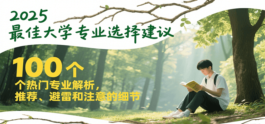 2025最佳大学专业选择建议，100个热门专业解析，推荐、避雷和注意的细节-小飞项目网