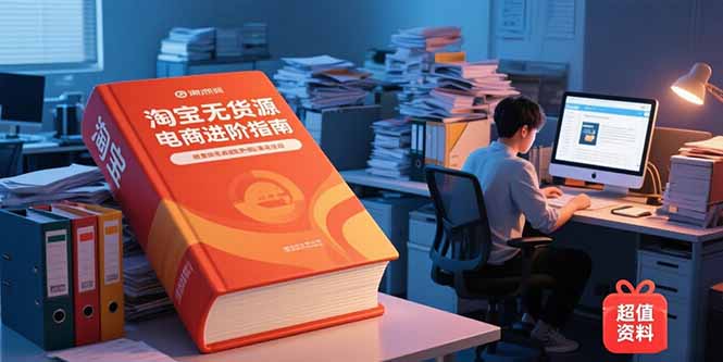 淘宝无货源电商进阶指南，包含新人课、进阶课，配套资料，蓝海选品等-星舰联盟
